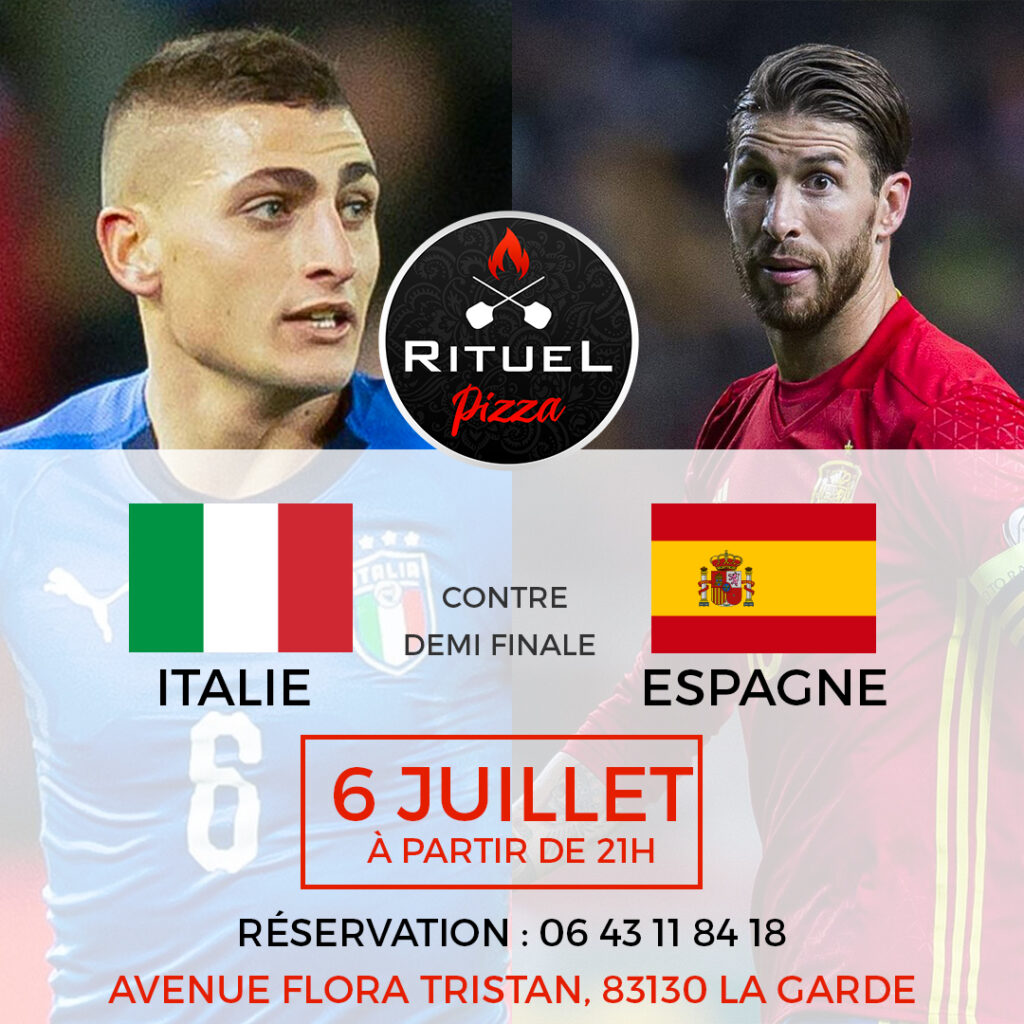 Match Italie Espagne diffusion La Garde 83130